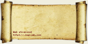 Una Kalinić vizit kartica